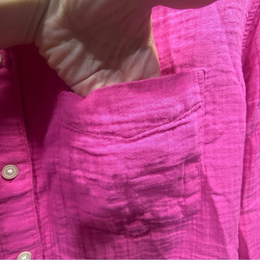 EUC GAP Pink Button-Down Shirt Size L - Picture 5 of 13